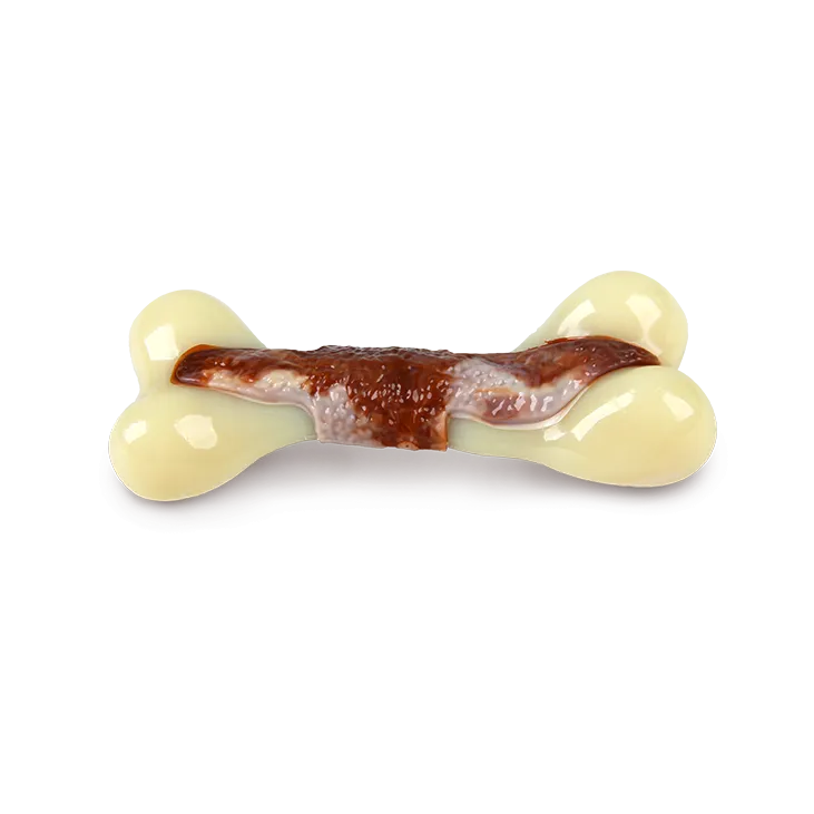 AFP Super Nylon Bone With Beef Flavour infused Dog Toy (Small)