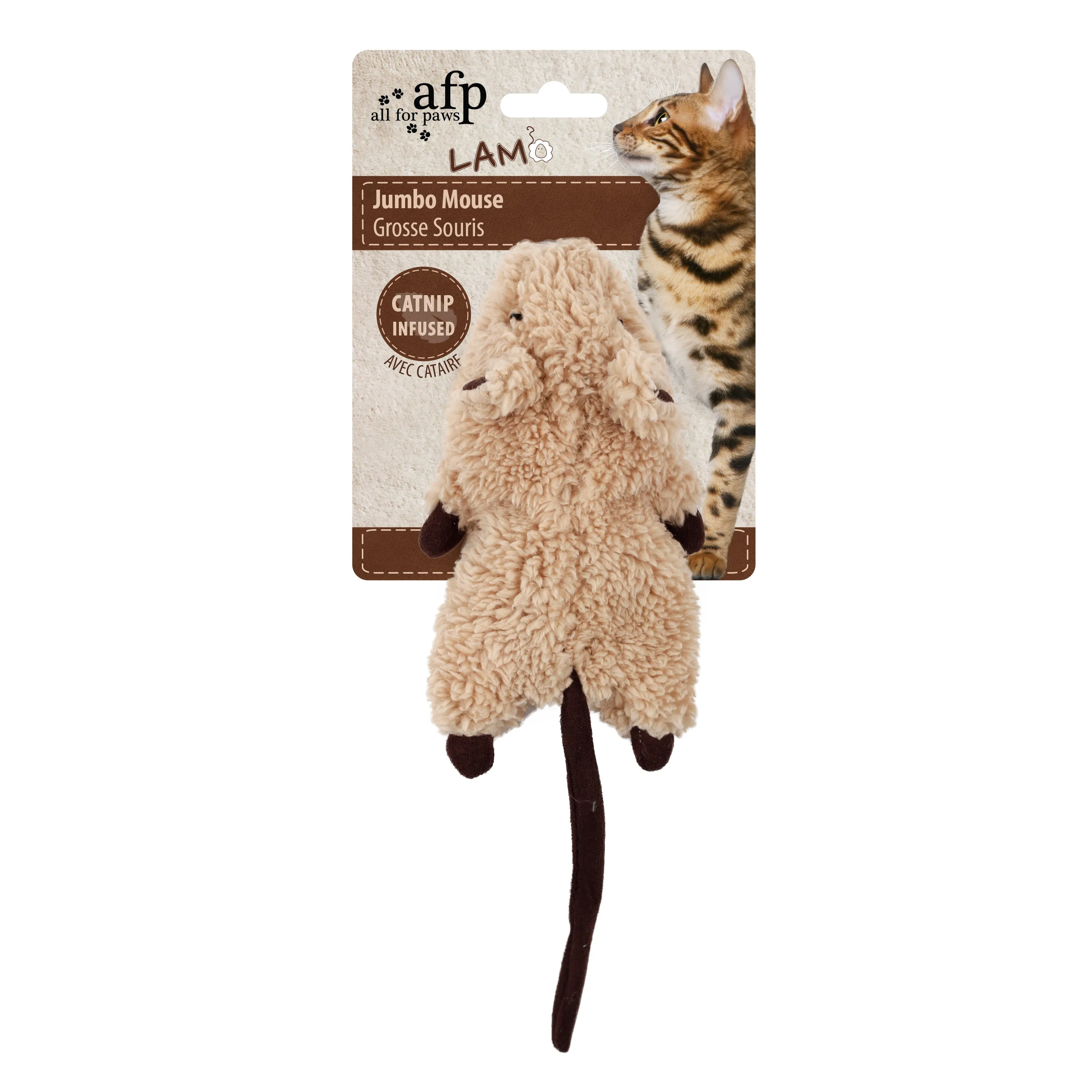 All For Paws Jumbo Crinkle Catnip Rodent Cat Toy