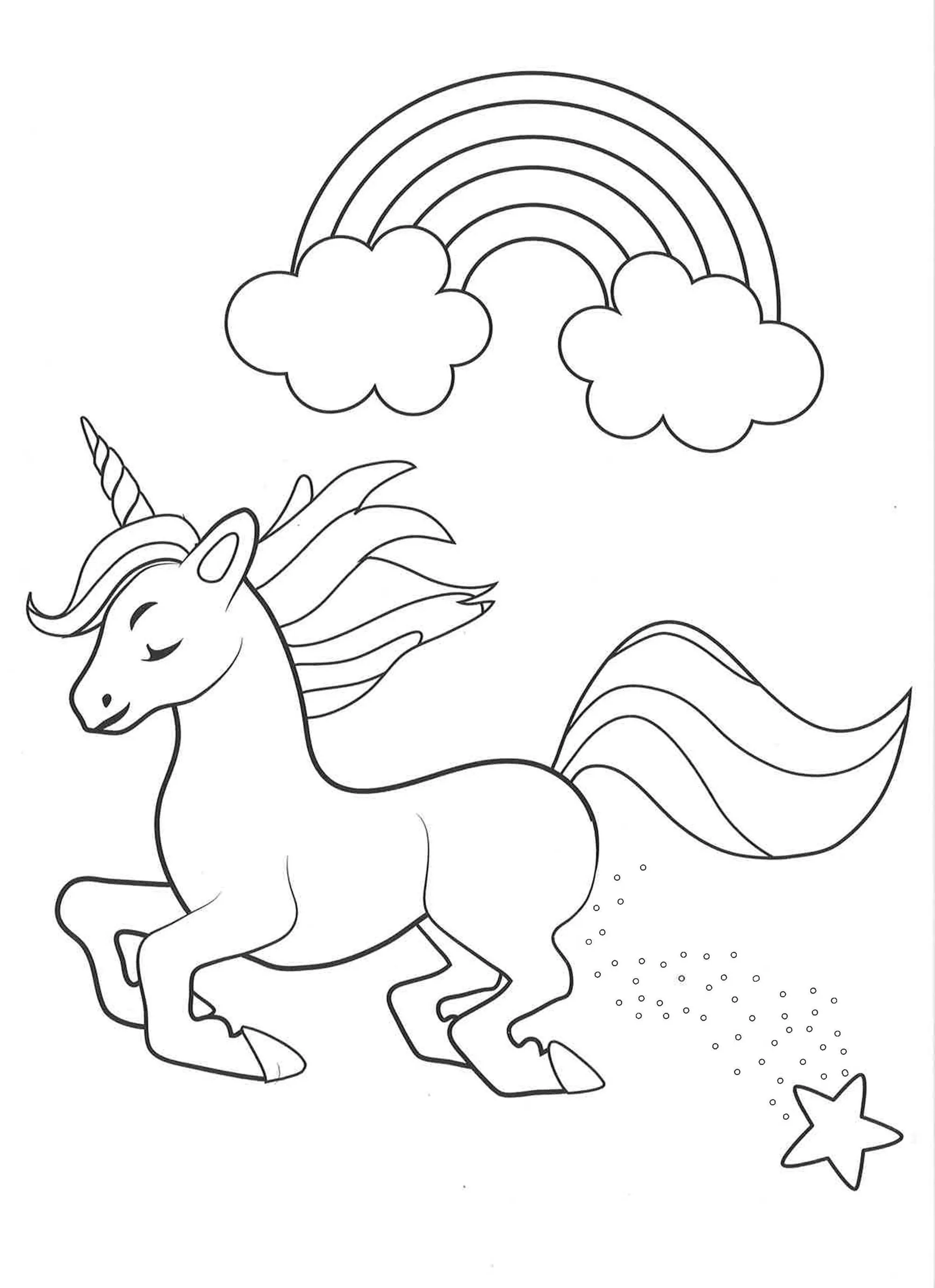 Alligator Books Unicorns Colouring Book - English