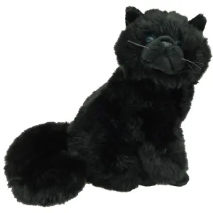 Antics Soft Touch Black Cat Sitting 25cm