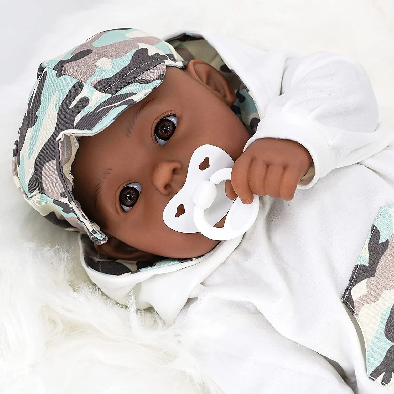 BiBi Black Baby Doll "Grean Pea" (Camo) (50 cm / 20")