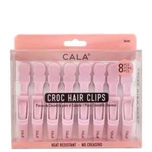 Cala Croc Hair Clip | Pink (8Pk)