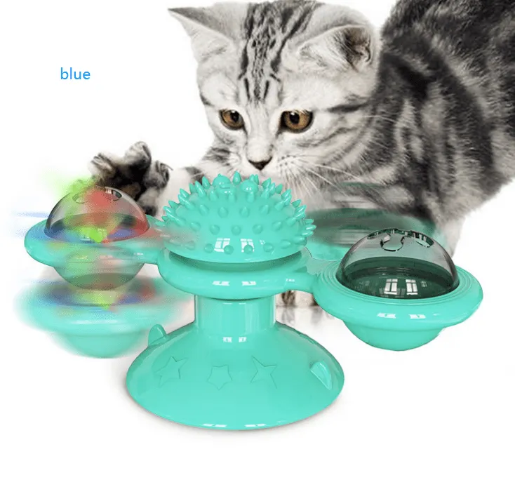 Cat Rotating Windmill Interactive Toy