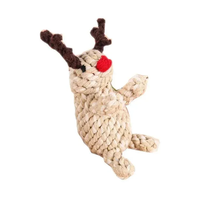 Christmas Elk Walking Stick Dog Toy