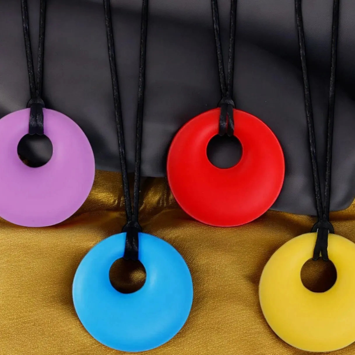 Circle Pendant Sensory Chew Necklace