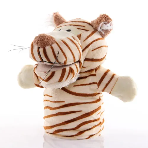 Colorful 23cm Animal Hand Puppet Plush Toy for Engaging Baby Learning