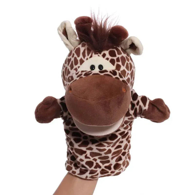 Colorful 23cm Animal Hand Puppet Plush Toy for Engaging Baby Learning