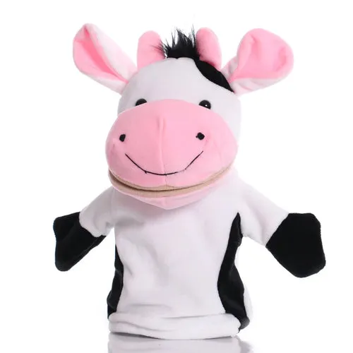 Colorful 23cm Animal Hand Puppet Plush Toy for Engaging Baby Learning