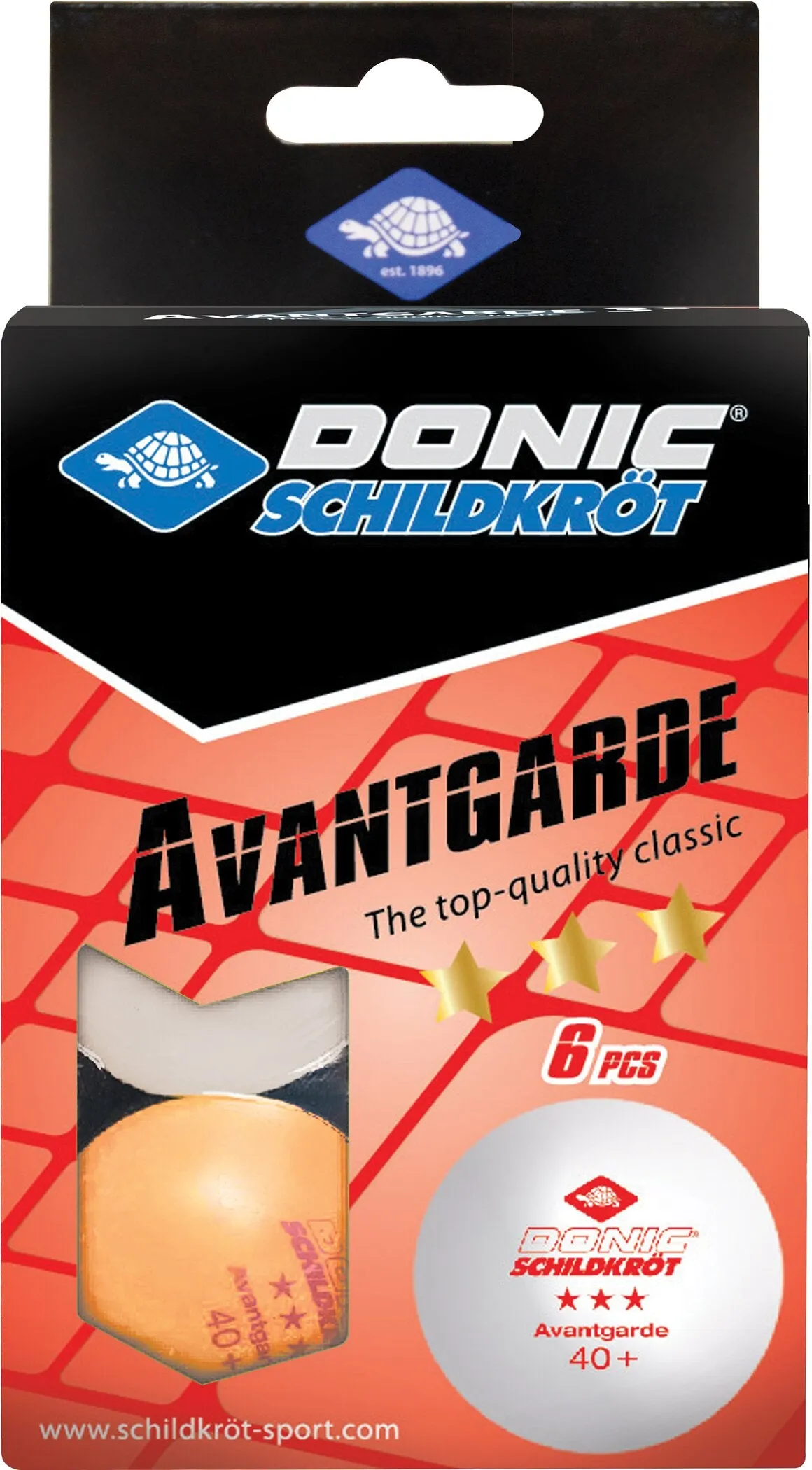 DONIC SCHILDKRÖT TT-Ball 3-Stern AVANTGARDE POLY 40 