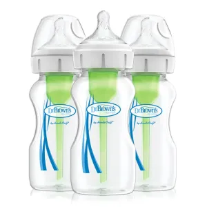 Dr. Brown's Anti-Colic Options  3-Pack Wide Neck Baby Bottles - 9oz