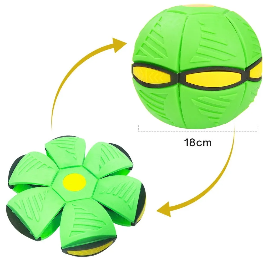 Elastic Deformation Soccer Football Training Toys Throwing UFO Ball Outdoor Toys