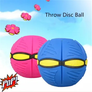 Elastic Deformation Soccer Football Training Toys Throwing UFO Ball Outdoor Toys