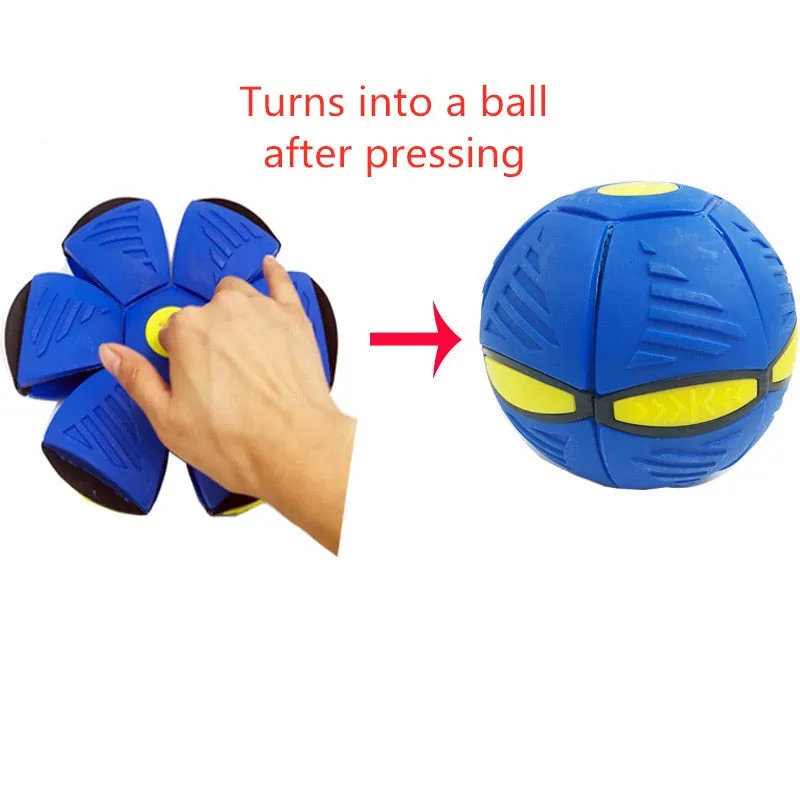 Elastic Deformation Soccer Football Training Toys Throwing UFO Ball Outdoor Toys