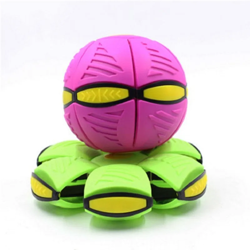 Elastic Deformation Soccer Football Training Toys Throwing UFO Ball Outdoor Toys