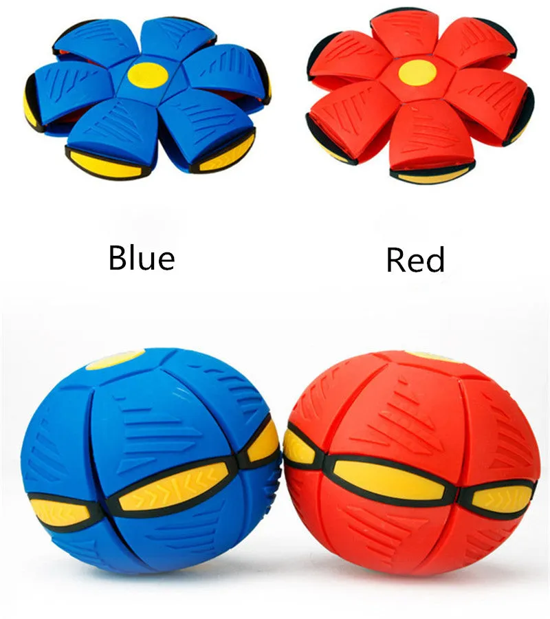 Elastic Deformation Soccer Football Training Toys Throwing UFO Ball Outdoor Toys