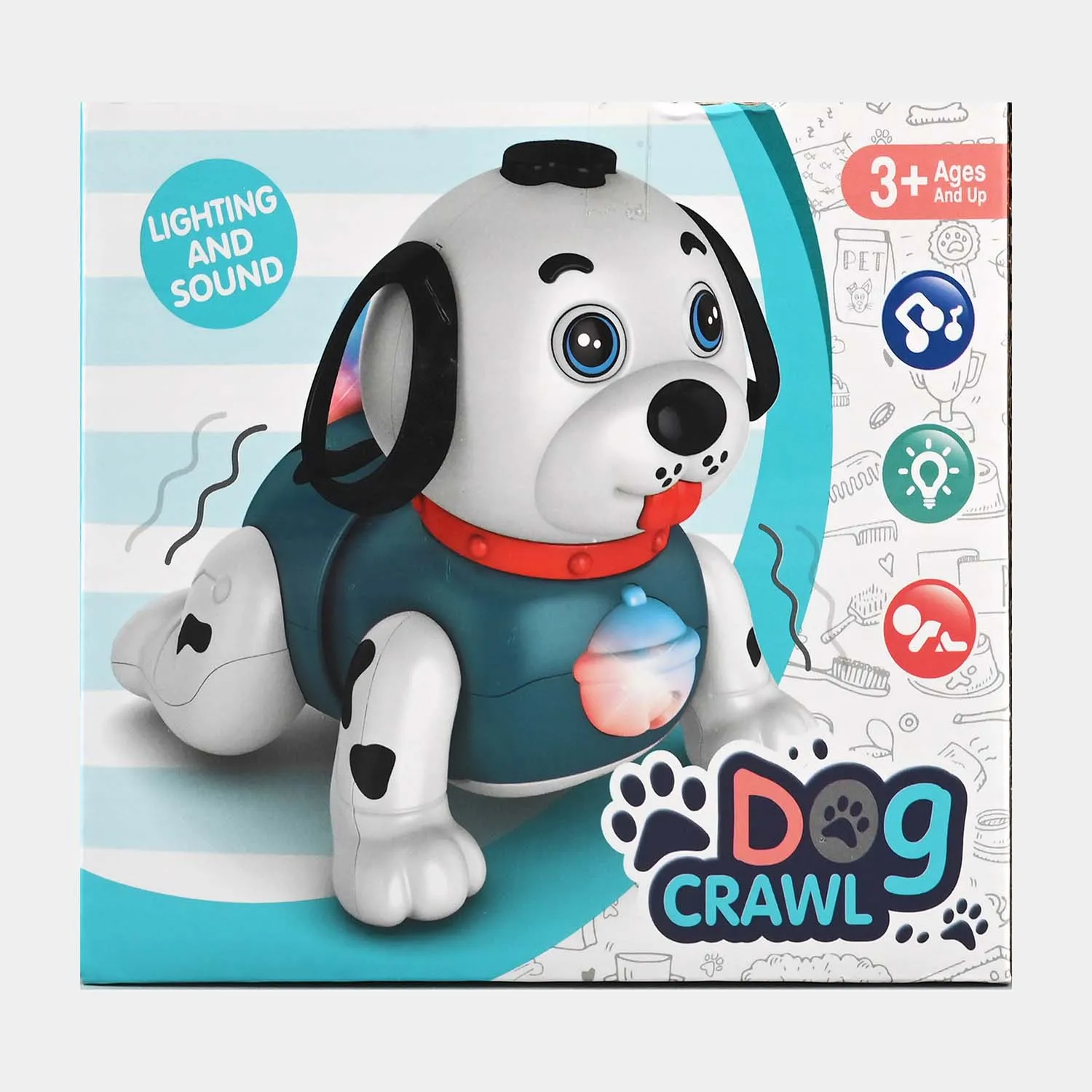 Electric Crawling Toy Dog