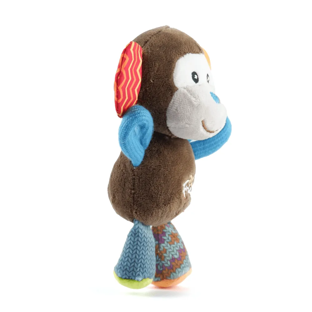 GiGwi Plush Friendz Monkey Squeaker Inside Plush Toy for Dogs