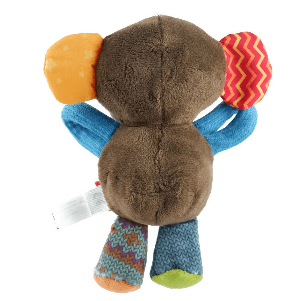 GiGwi Plush Friendz Monkey Squeaker Inside Plush Toy for Dogs