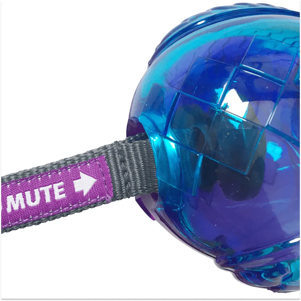 GiGwi Push To Mute Owl Chew Toy for Dogs (Purple & Blue)