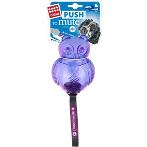 GiGwi Push To Mute Owl Dog Toy (Purple/Blue)