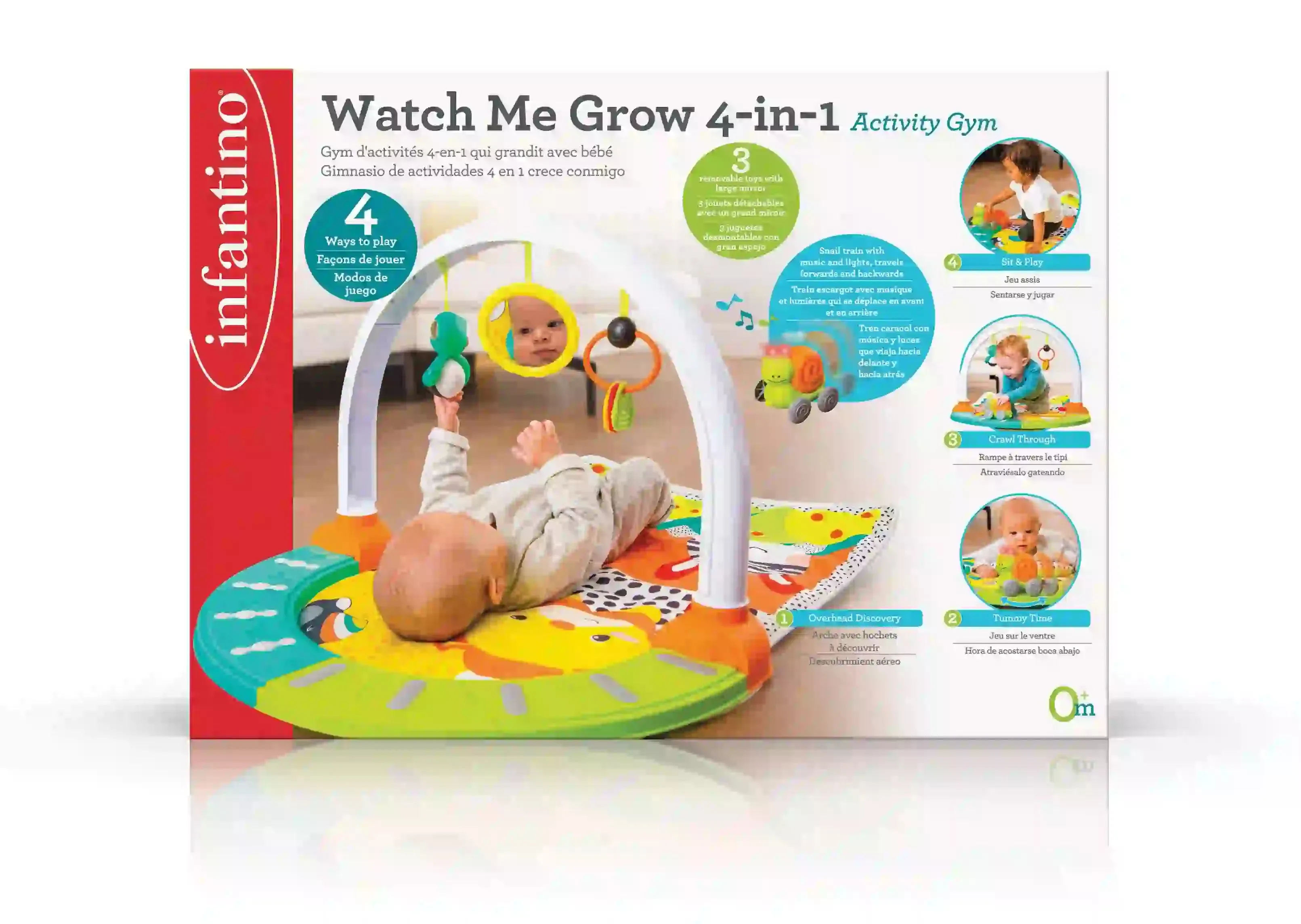 Infantino - Watch Me Grow 3-In-1 Activity Gym