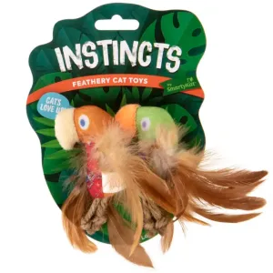 Instincts Cat Love Mates Feathery Plush HappyNip 2 Pack