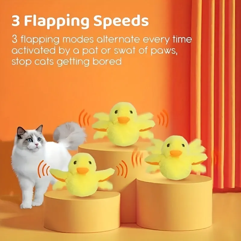 Interactive Electric Cat Toys Realistic Sound Flapping Wings