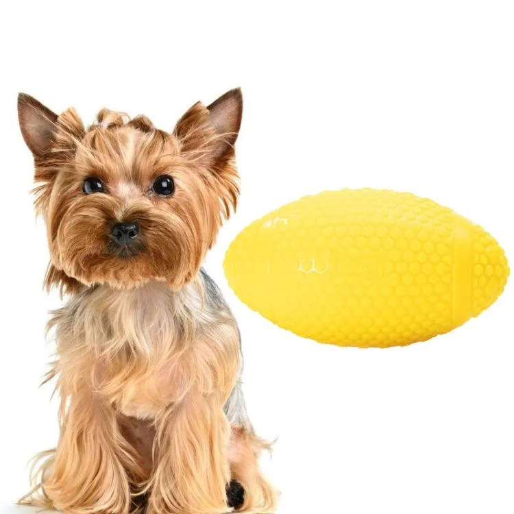 Interactive Latex Dog Chew Ball with Sound for Playtime Fun