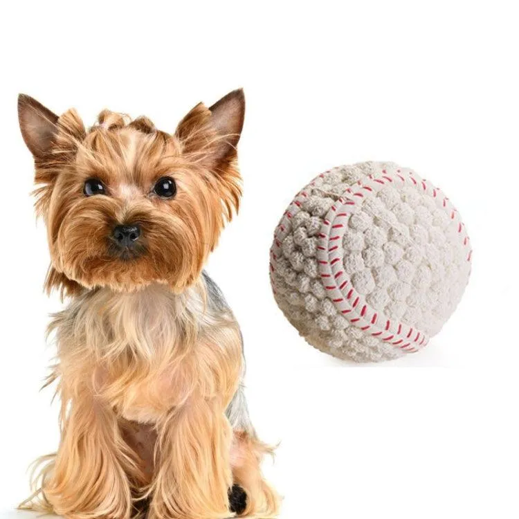 Interactive Latex Dog Chew Ball with Sound for Playtime Fun