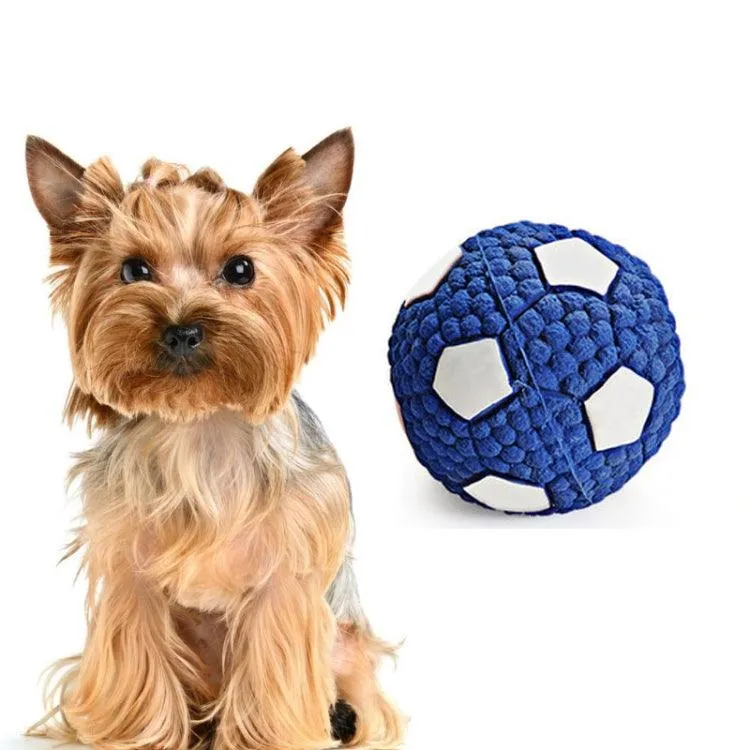 Interactive Latex Dog Chew Ball with Sound for Playtime Fun