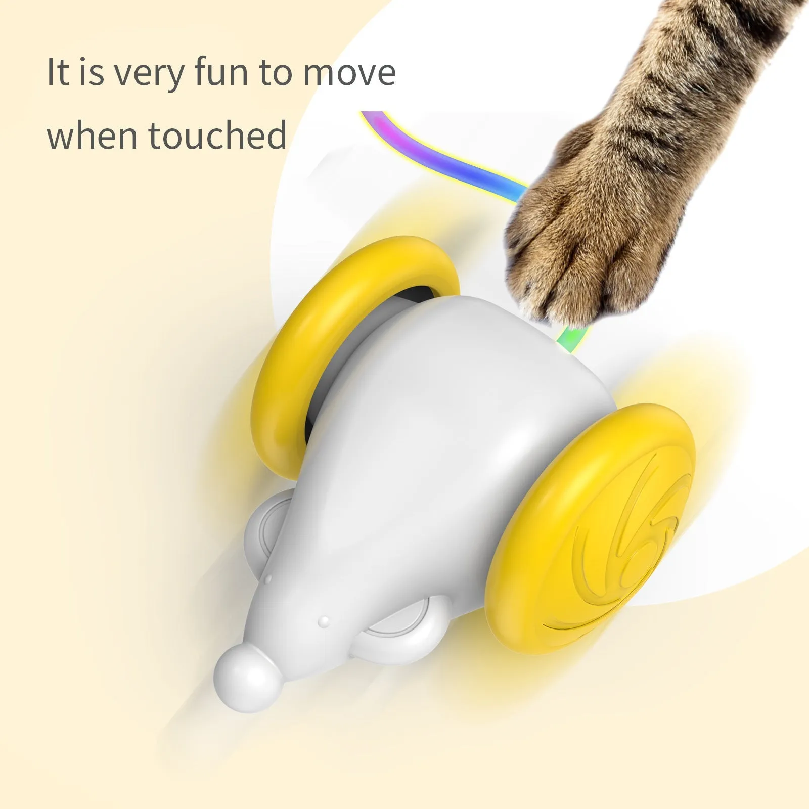 Interactive Luminous Mouse Toy For Cats To Chase Pet Supplies