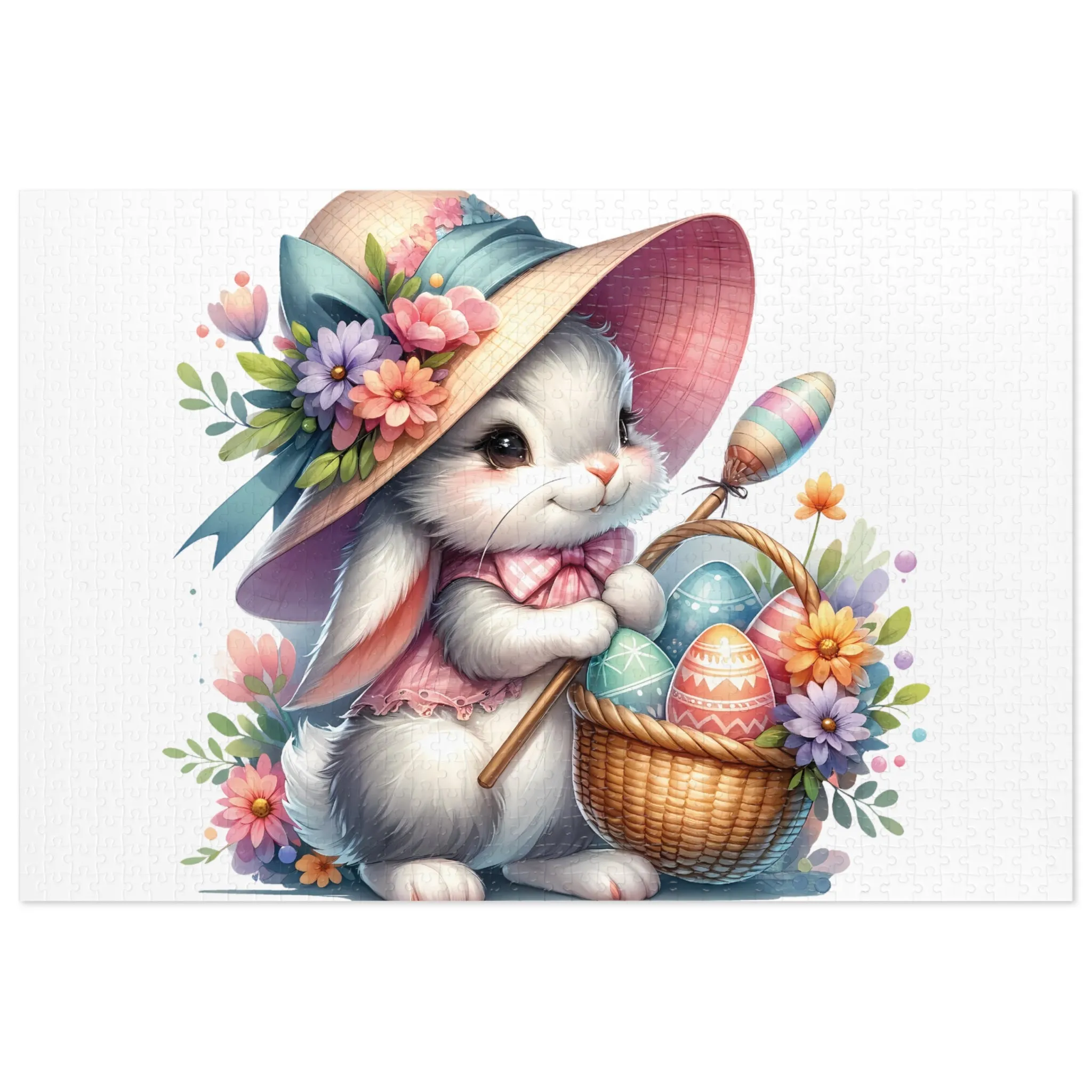 Jigsaw Puzzle, Easter Rabbit, Personalised/Non-Personalised (30, 110, 252, 500,1000-Piece)