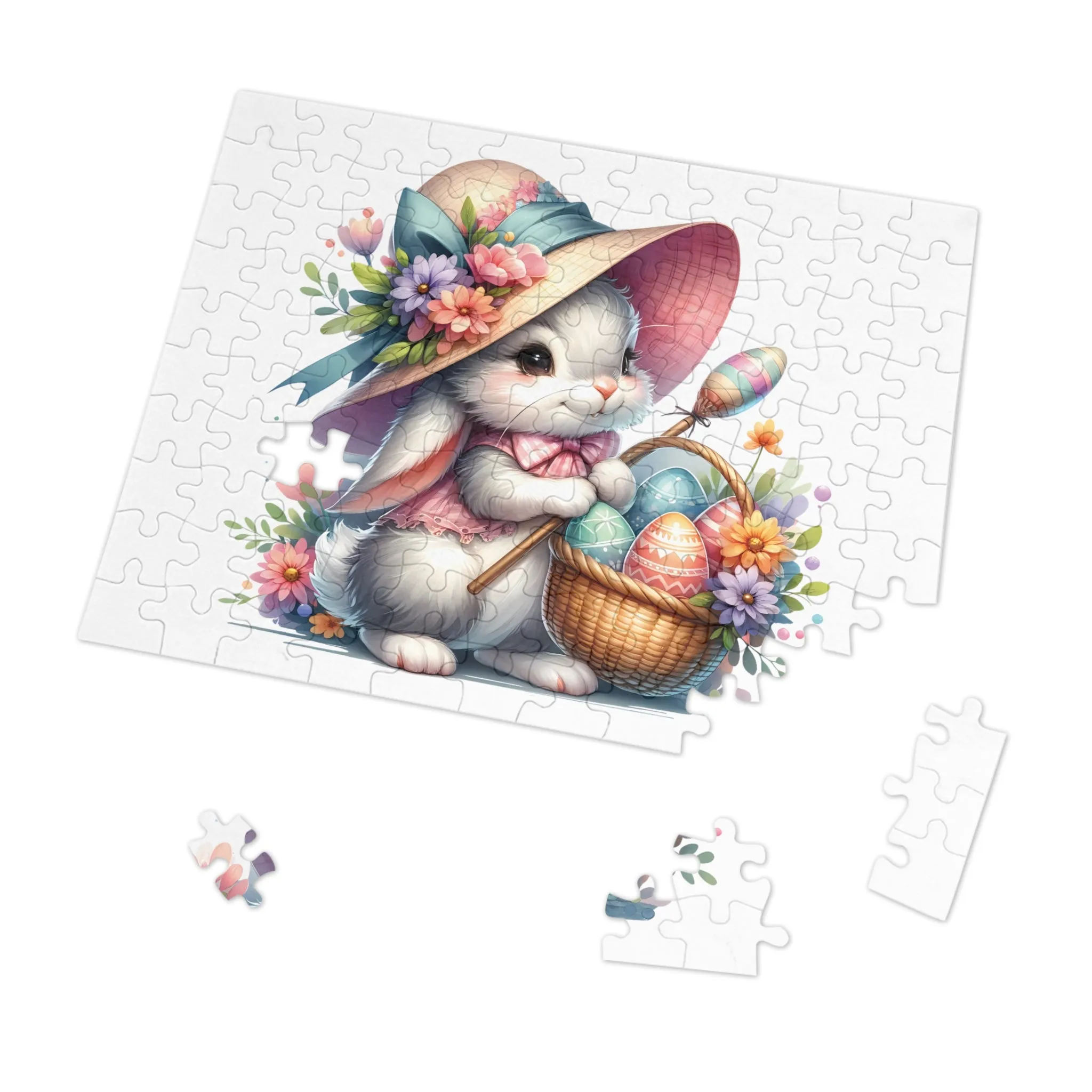 Jigsaw Puzzle, Easter Rabbit, Personalised/Non-Personalised (30, 110, 252, 500,1000-Piece)