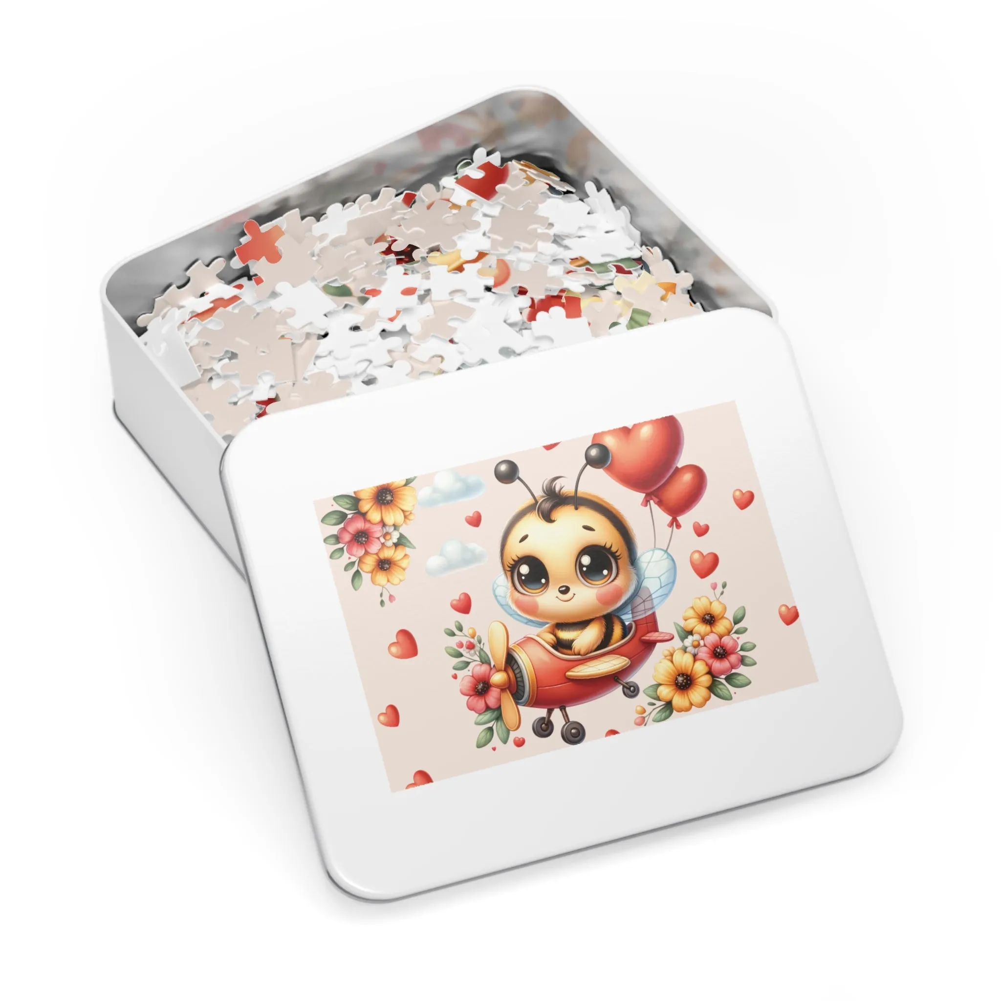 Jigsaw Puzzle in Tin, Bee in Plane, Personalised/Non-Personalised, awd-129 (30, 110, 252, 500,1000-Piece)