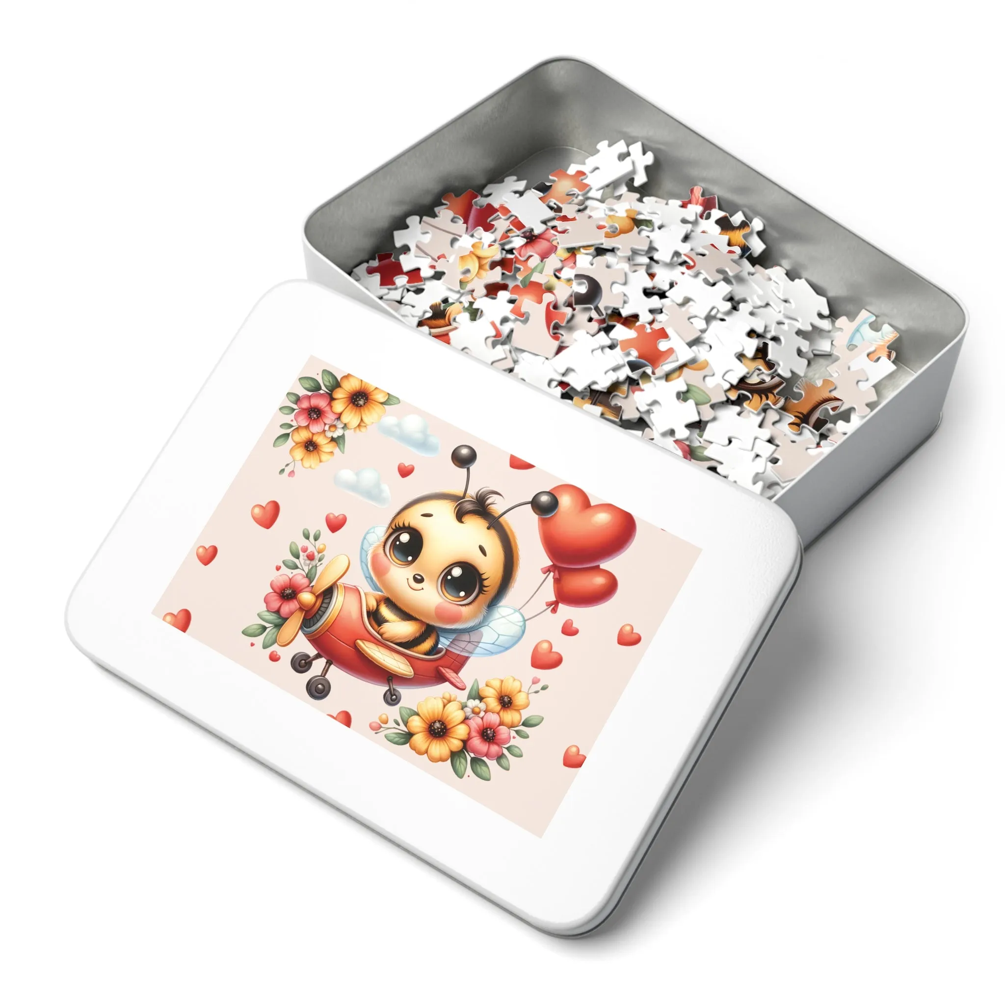 Jigsaw Puzzle in Tin, Bee in Plane, Personalised/Non-Personalised, awd-129 (30, 110, 252, 500,1000-Piece)