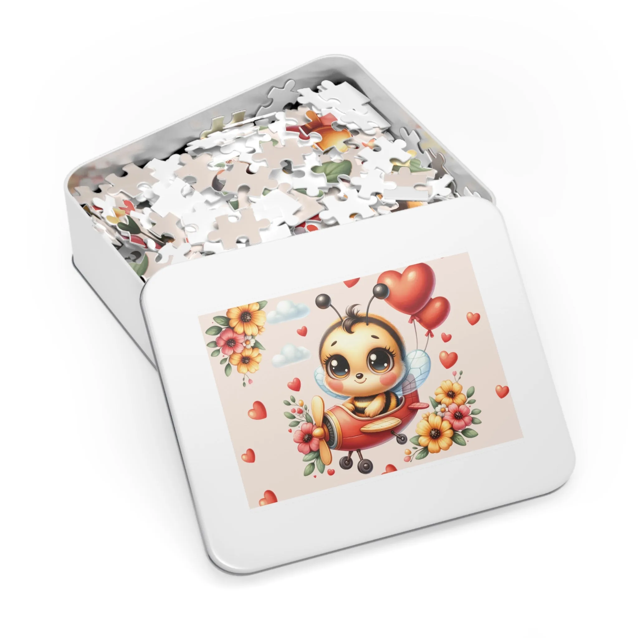 Jigsaw Puzzle in Tin, Bee in Plane, Personalised/Non-Personalised, awd-129 (30, 110, 252, 500,1000-Piece)