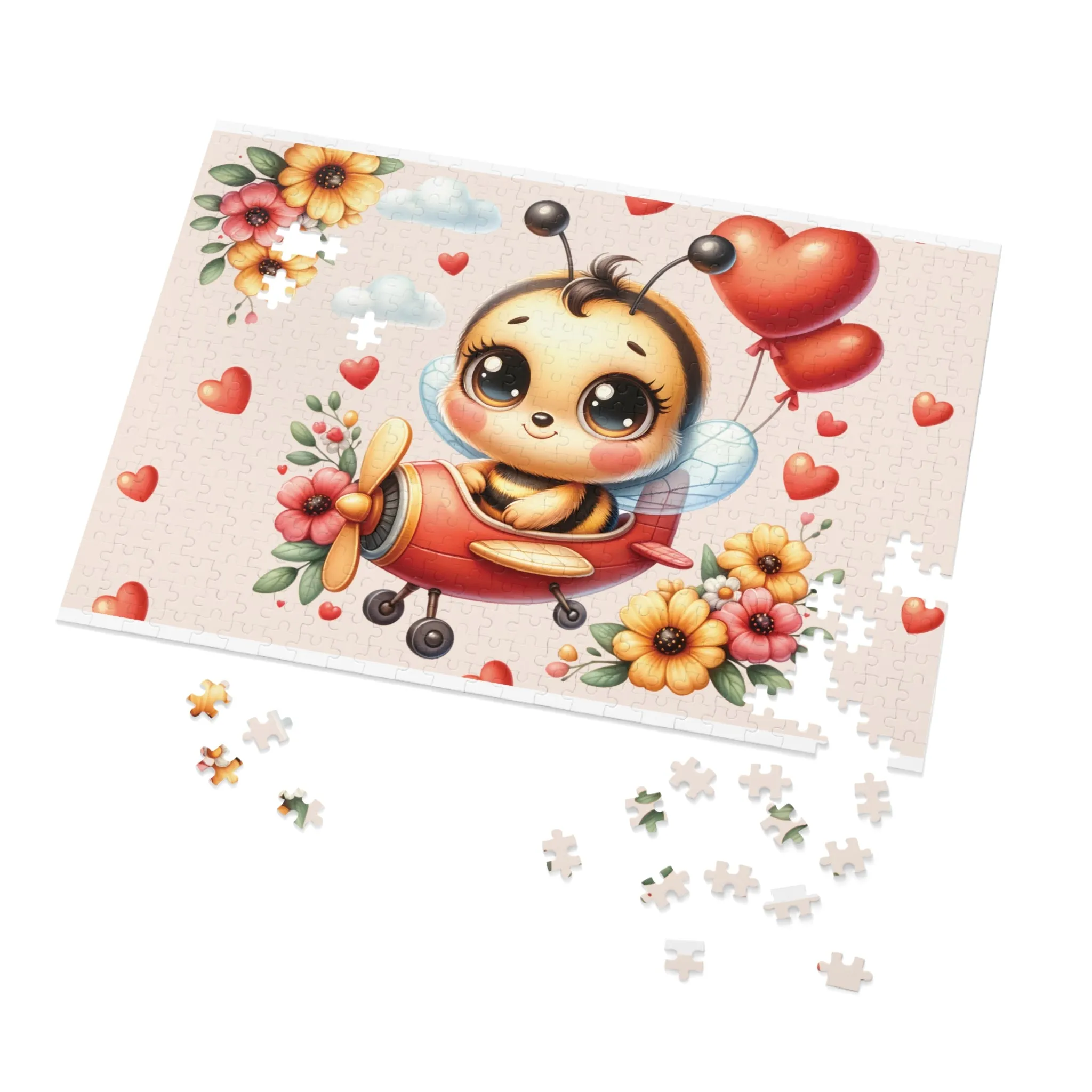 Jigsaw Puzzle in Tin, Bee in Plane, Personalised/Non-Personalised, awd-129 (30, 110, 252, 500,1000-Piece)