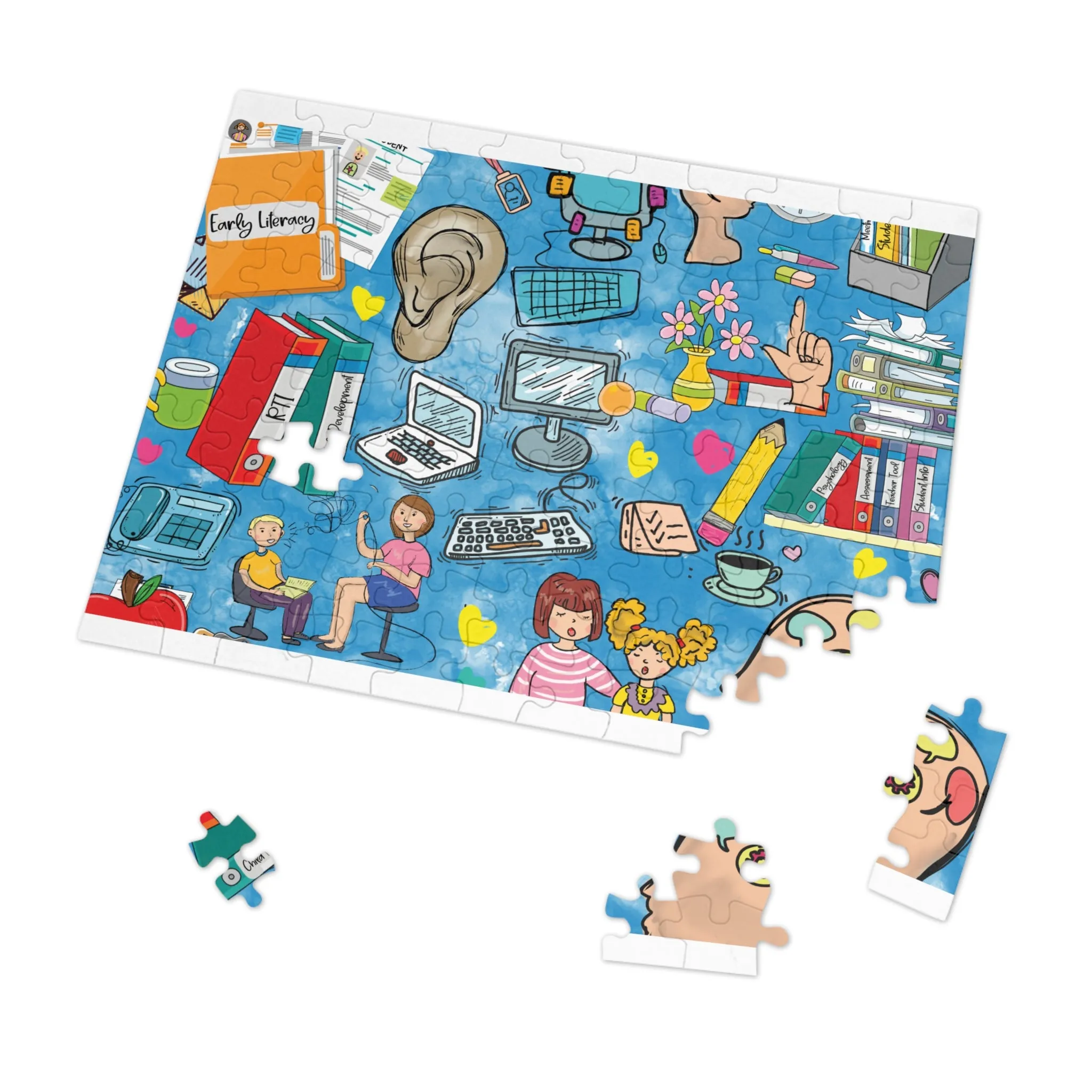 Jigsaw Puzzle, School Psychologist, Personalised/Non-Personalised (30, 110, 252, 500,1000-Piece)