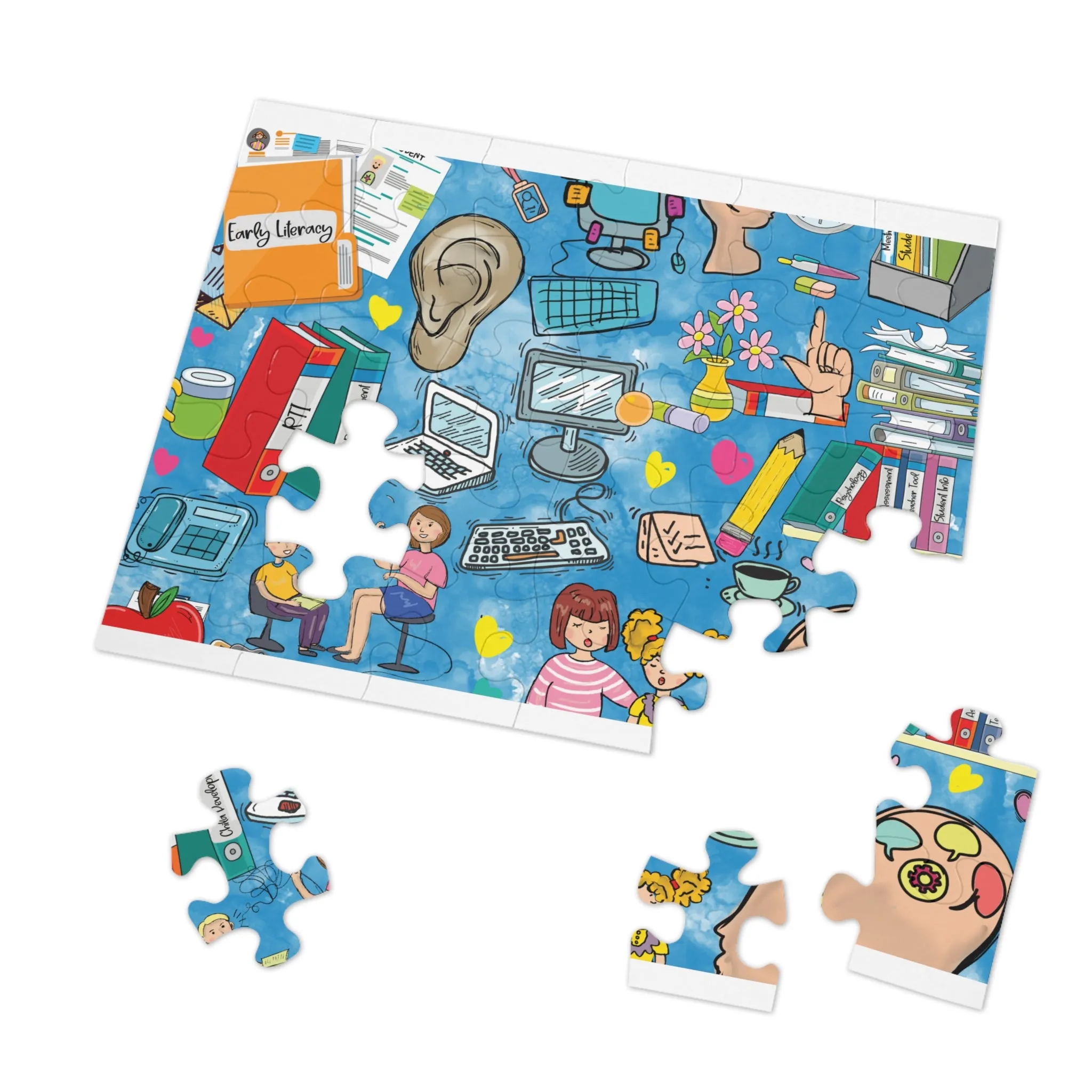 Jigsaw Puzzle, School Psychologist, Personalised/Non-Personalised (30, 110, 252, 500,1000-Piece)