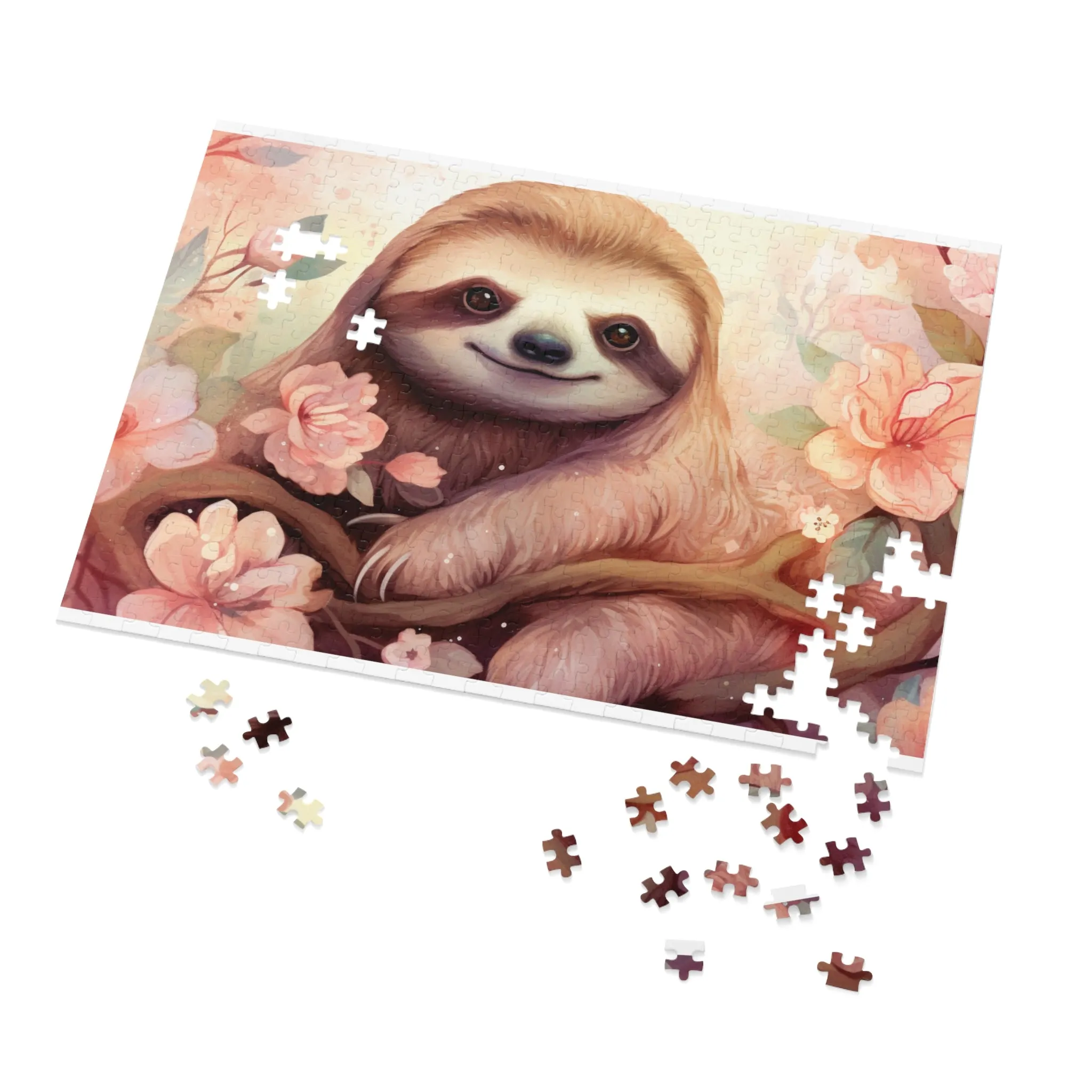 Jigsaw Puzzle, Sloth, Personalised/Non-Personalised (30, 110, 252, 500,1000-Piece)