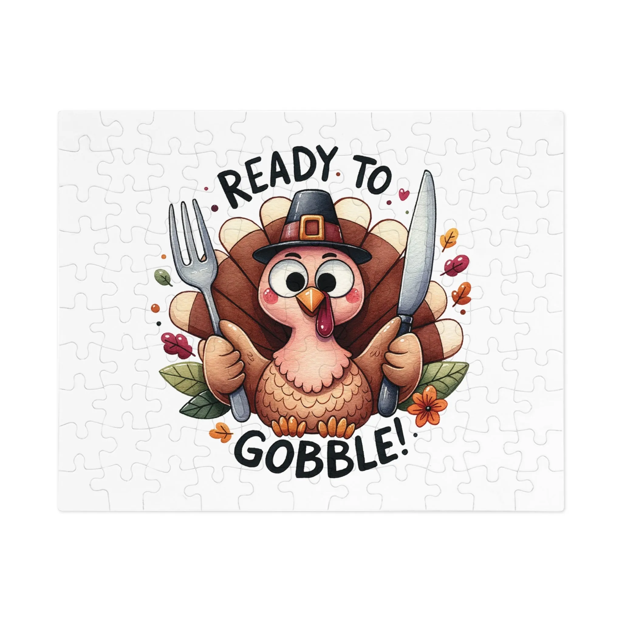 Jigsaw Puzzle, Thanks Giving, Ready to Gobble, Personalised/Non-Personalised (30, 110, 252, 500,1000-Piece)