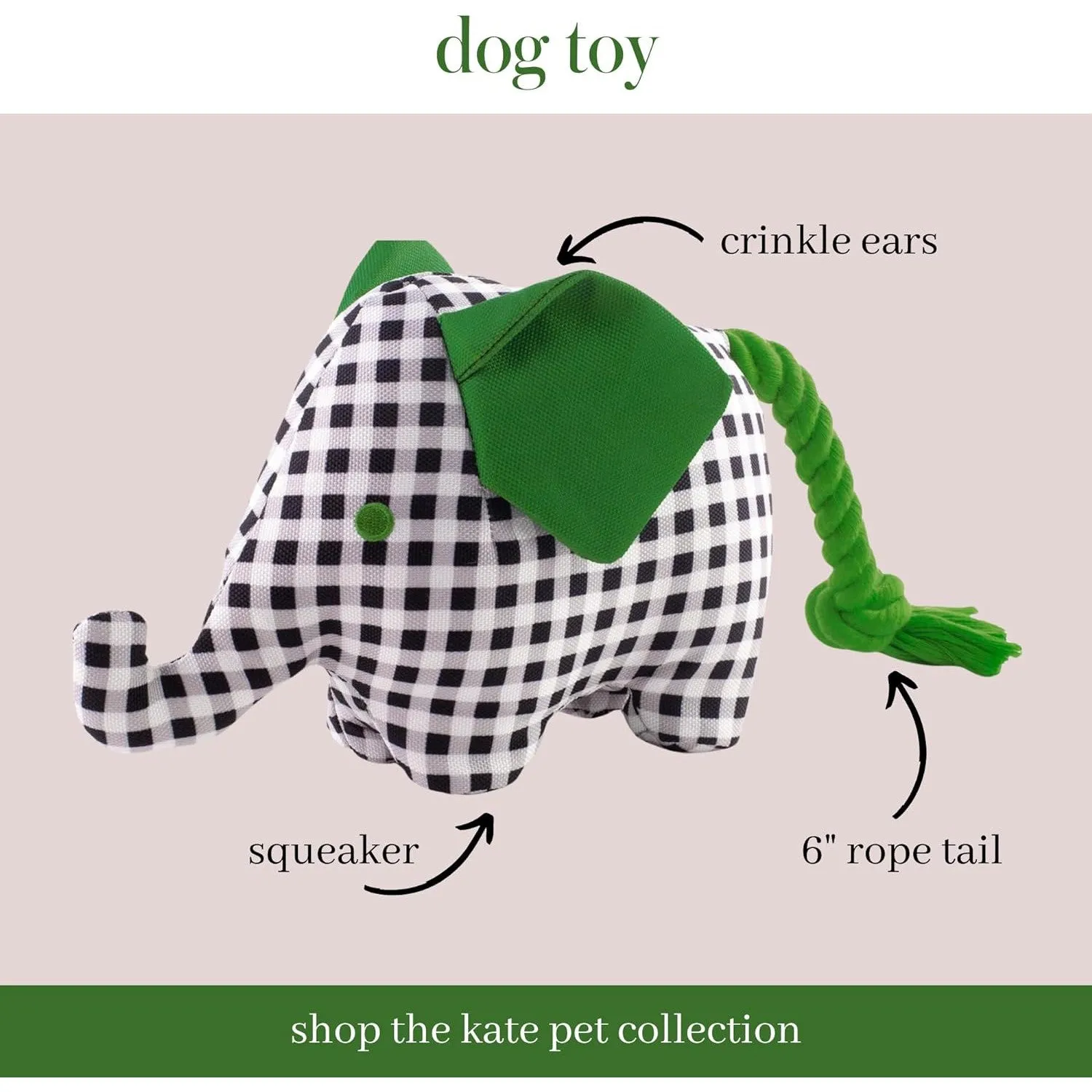 Kate Spade New York | Elephant Dog Chew Toy