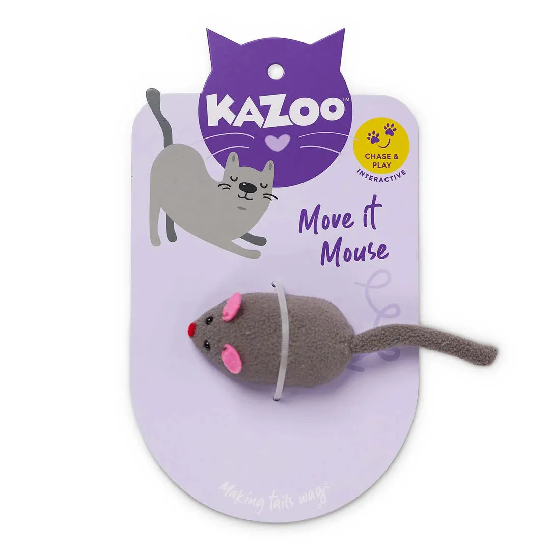 Kazoo Move It Mouse Cat Toy