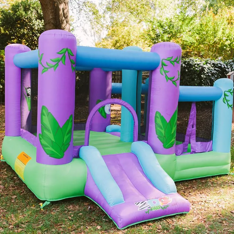 KidWise Zoo Park Inflatable Bounce House With Ball Pit