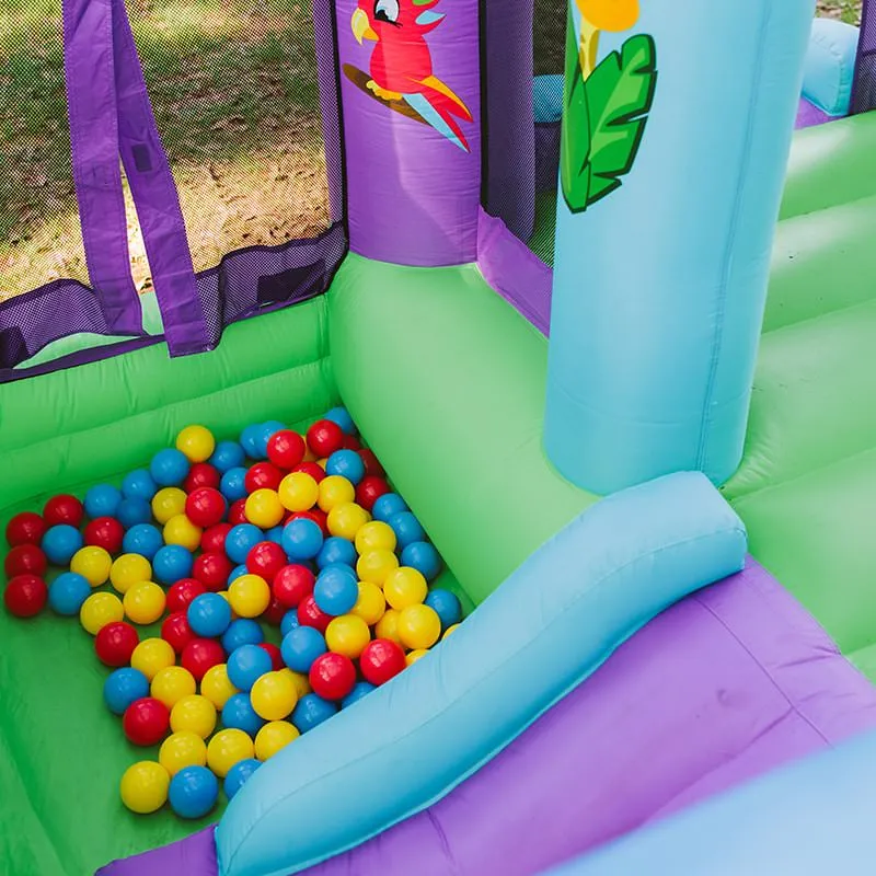 KidWise Zoo Park Inflatable Bounce House With Ball Pit