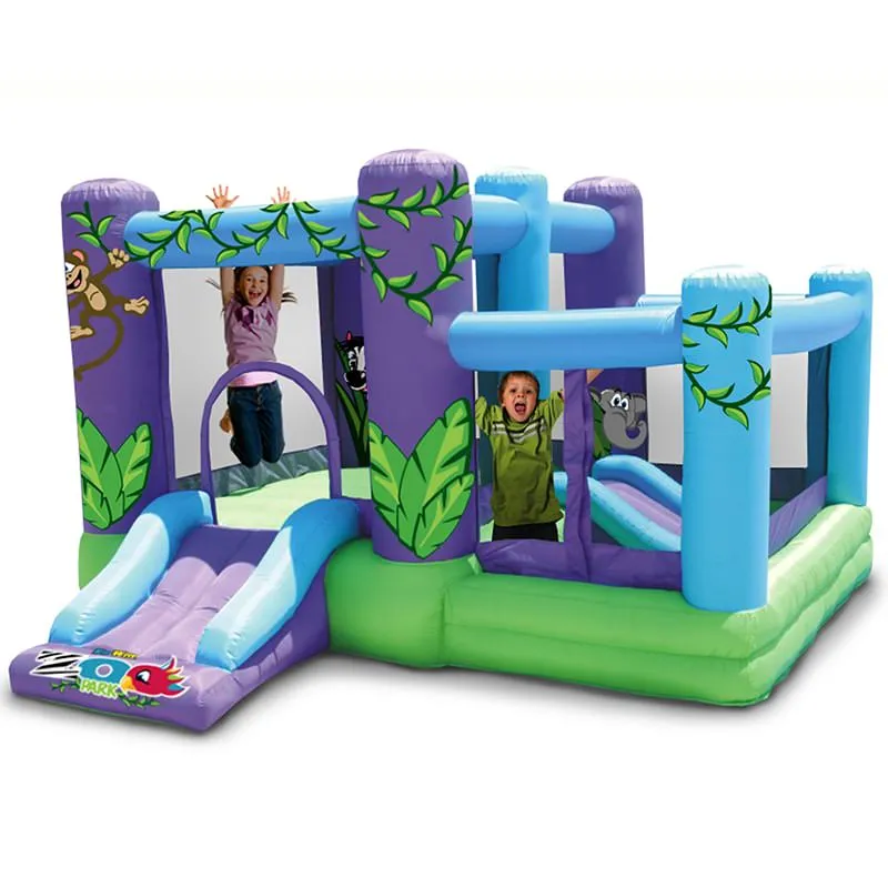 KidWise Zoo Park Inflatable Bounce House With Ball Pit