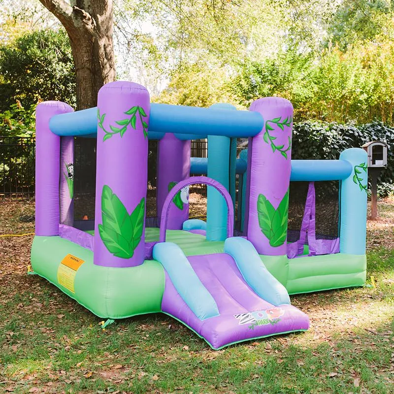 KidWise Zoo Park Inflatable Bounce House With Ball Pit