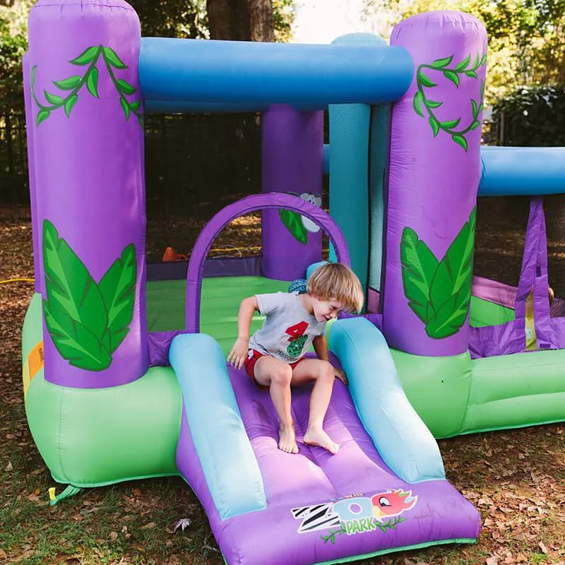 KidWise Zoo Park Inflatable Bounce House With Ball Pit