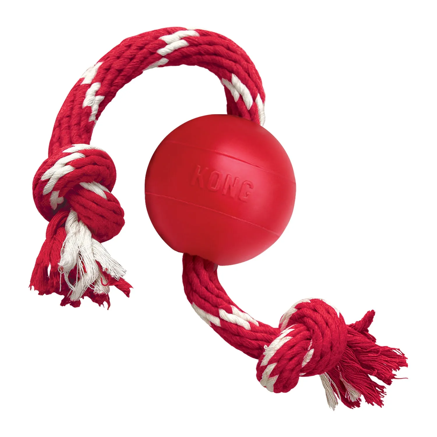 KONG Ball with Rope Dog Toy Small