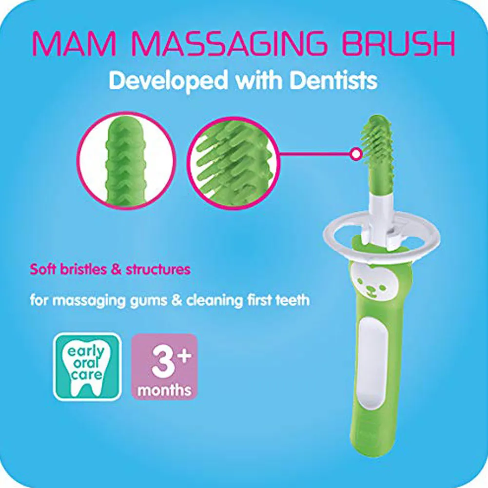 Mam Baby Messaging Brush and Gum Cleaner (3  Months)